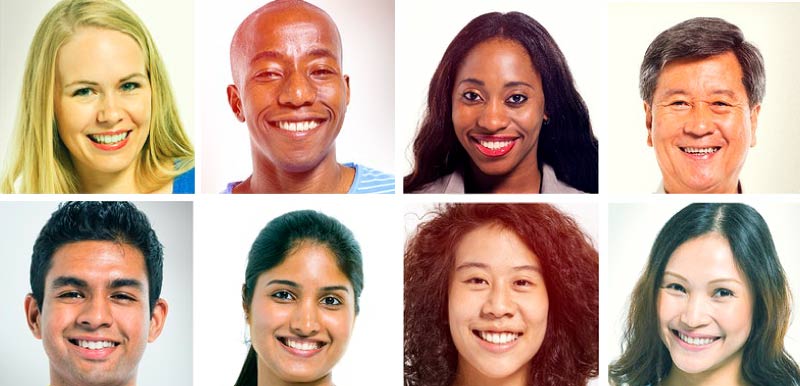 Can Everyone Get a Perfect Nose Shape? What Is the Ideal Nose? 4 Ethnic rhinoplasty in Turkey smile Different ethnics with different nasal structure, skin type and color