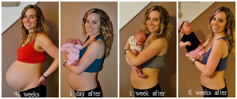 woman body before and after pregnancy 