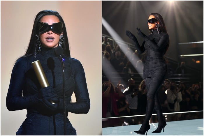 Keeping Up With The Kardashians Part I: Kim Kardashian Plastic Surgery Journey 7 kim kardashian fashion icon Kim Kardashian West accepts the Fashion Icon of 2021 award on stage during the 2021 People Choice Awards.