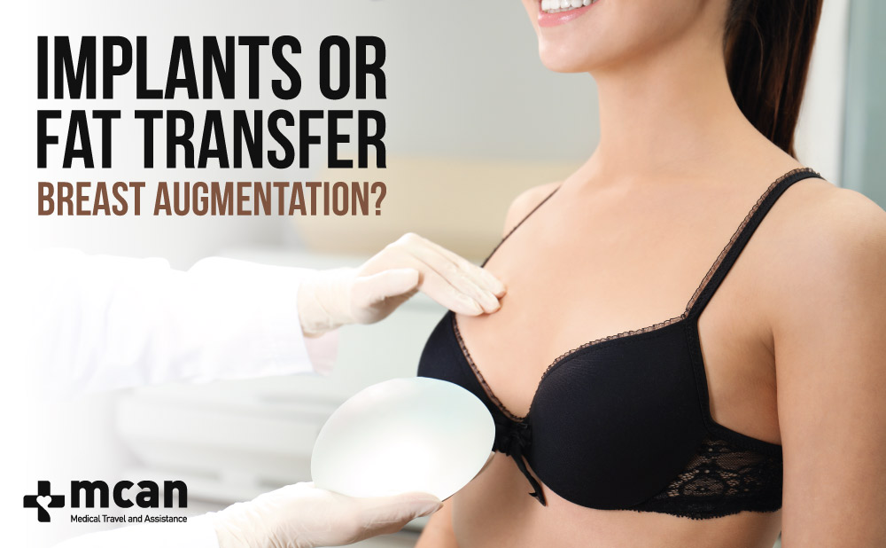 Implants or fat transfer breast augmentation