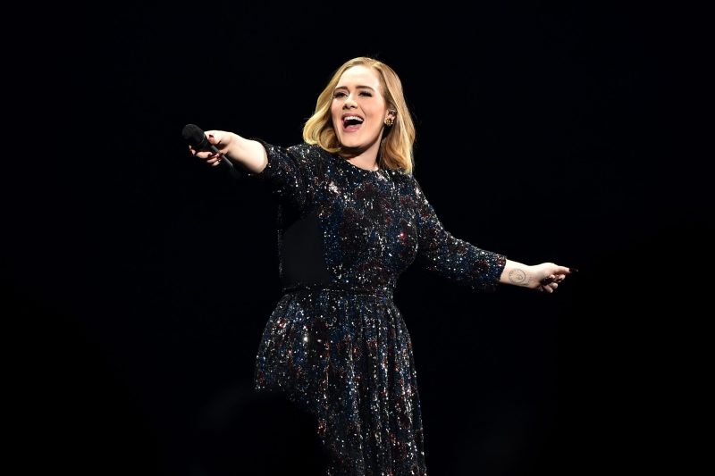Adele in a concert