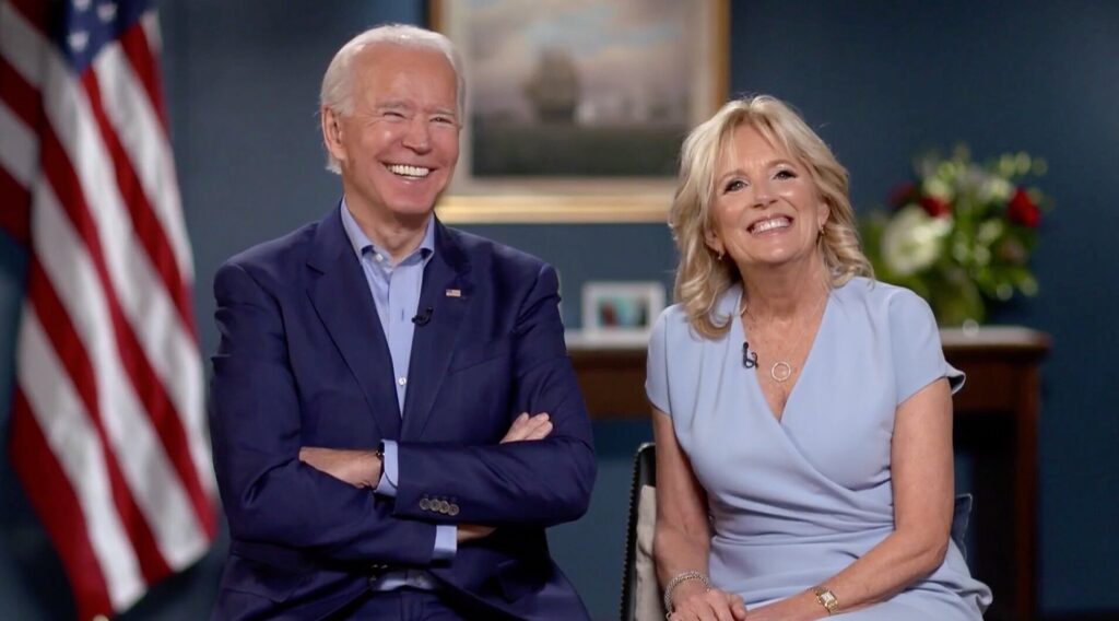 Joe Biden and Jill Biden Christmas 2020