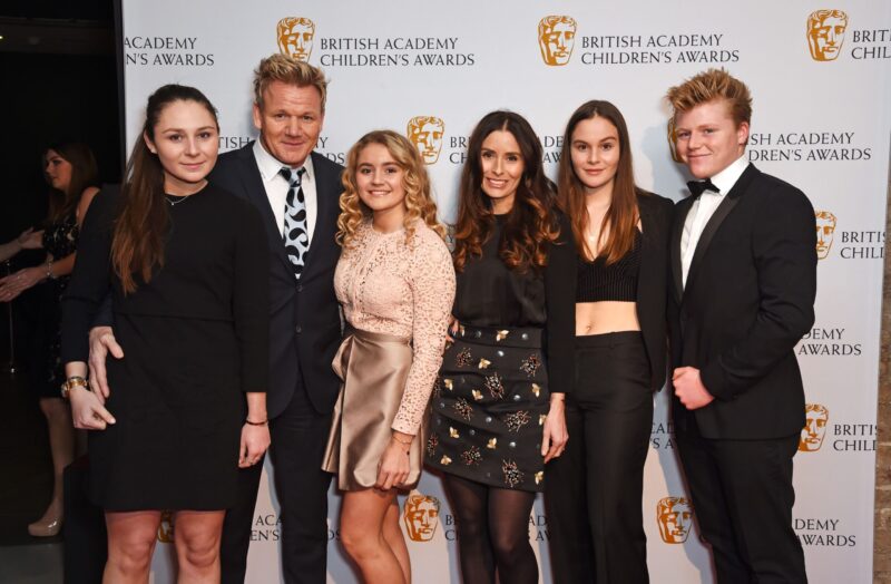 Gordon Ramsay with his family