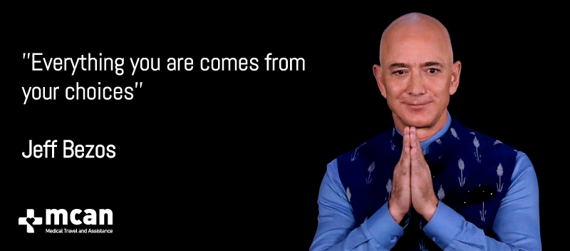 everything you are comes from your choices'' Jeff Bezos