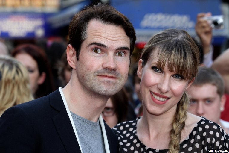 comedian jimmy carr and girlfriend karoline copping watched the film
