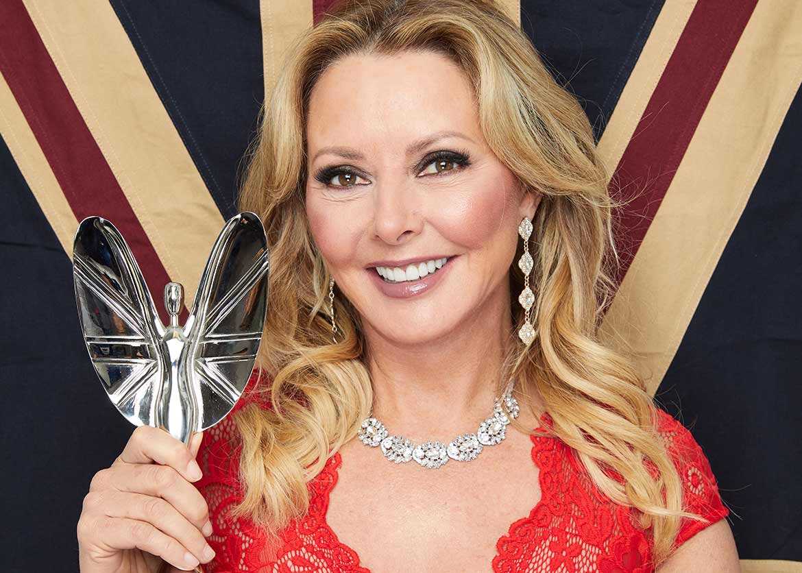 The Pride of Britain awards host, Carol Vorderman 