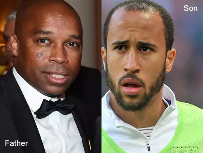 Andros townsend with his dad