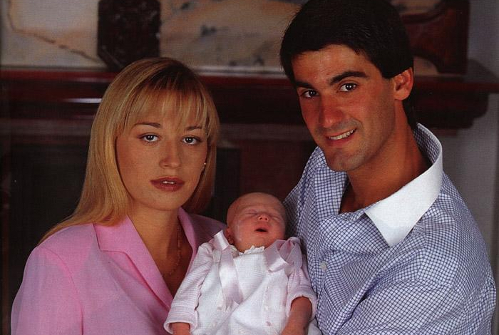 Belén Esteban y Jesulín con su hija Andrea