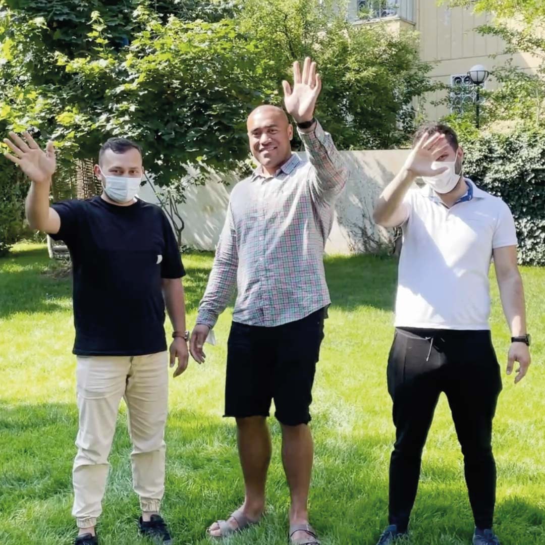 Medical Journey in Turkey with MCAN Health 6 calep after hair transplant 1 Caleb saying goodbye after his hair transplant in Mcan clinic