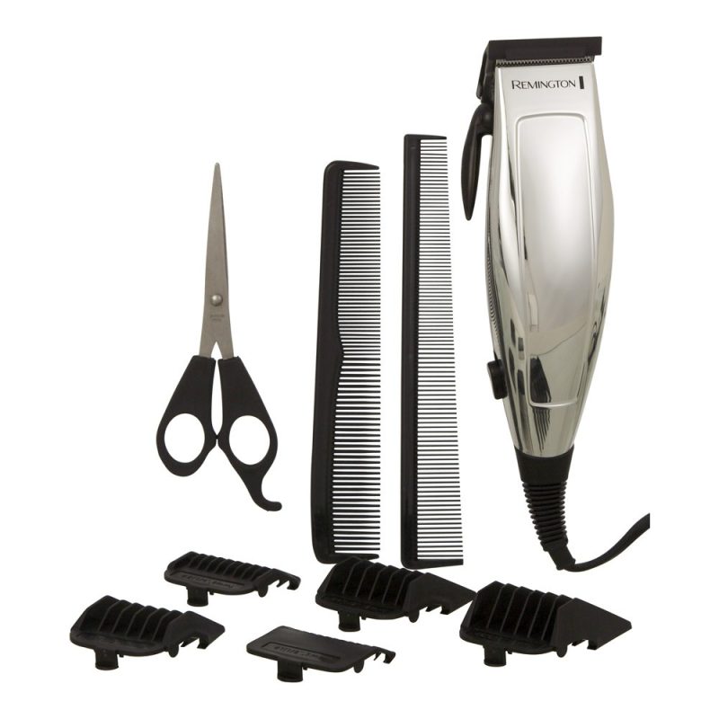 Hair cut set with scissors, comb and clippers