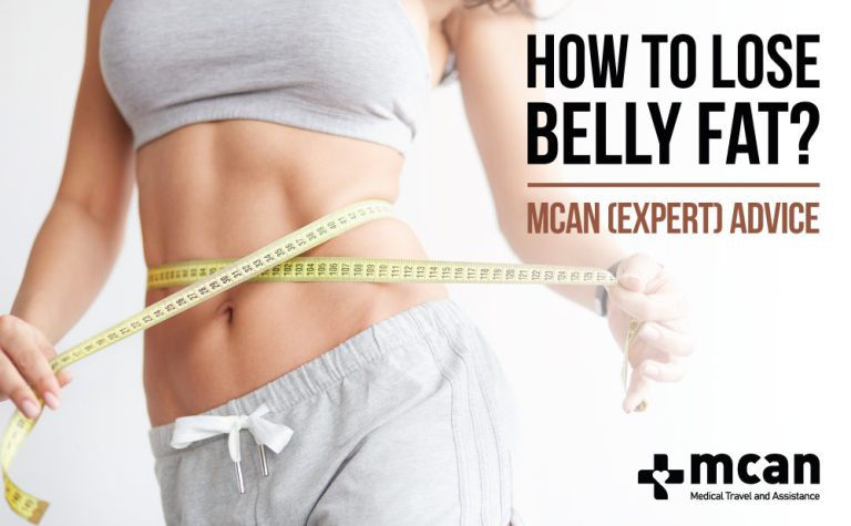 How to Lose Belly Fat Like an Absolute Champion 7 How to Lose Belly Fat WEBSITE How to lose belly fat article cover picture, fit woman measuring the circumference of her torso