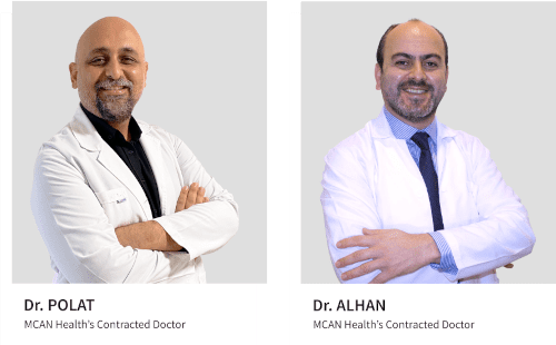 Mcan health plstic surgery doctors: Dr. Polat and Dr. Alhan