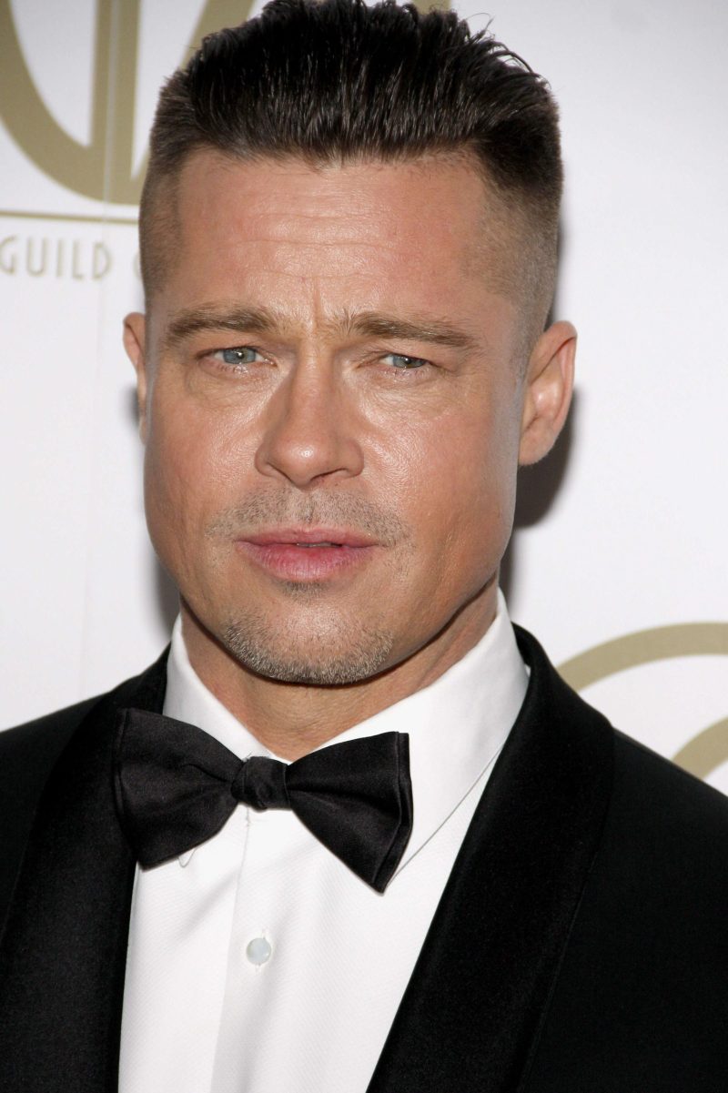 Brad Pitt Mid Fade Haircut
