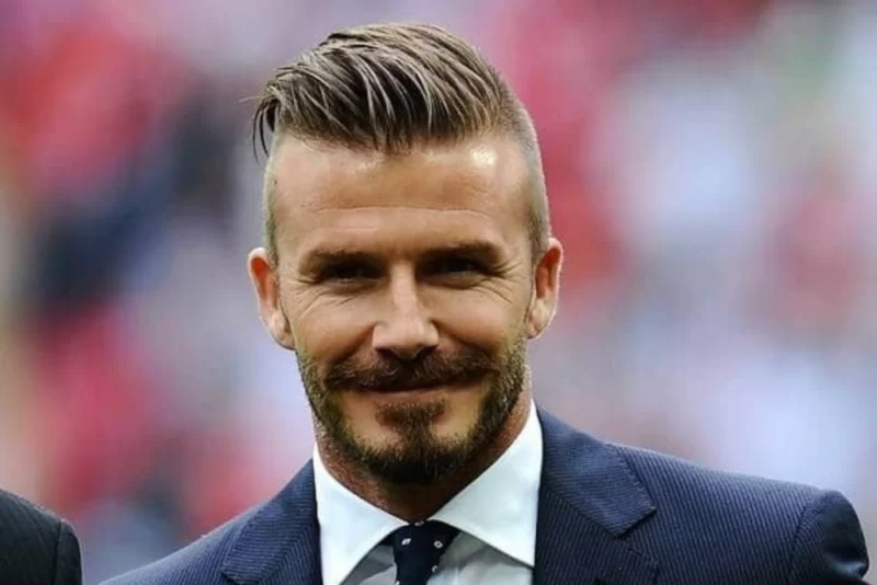 David Beckham high fade haircut