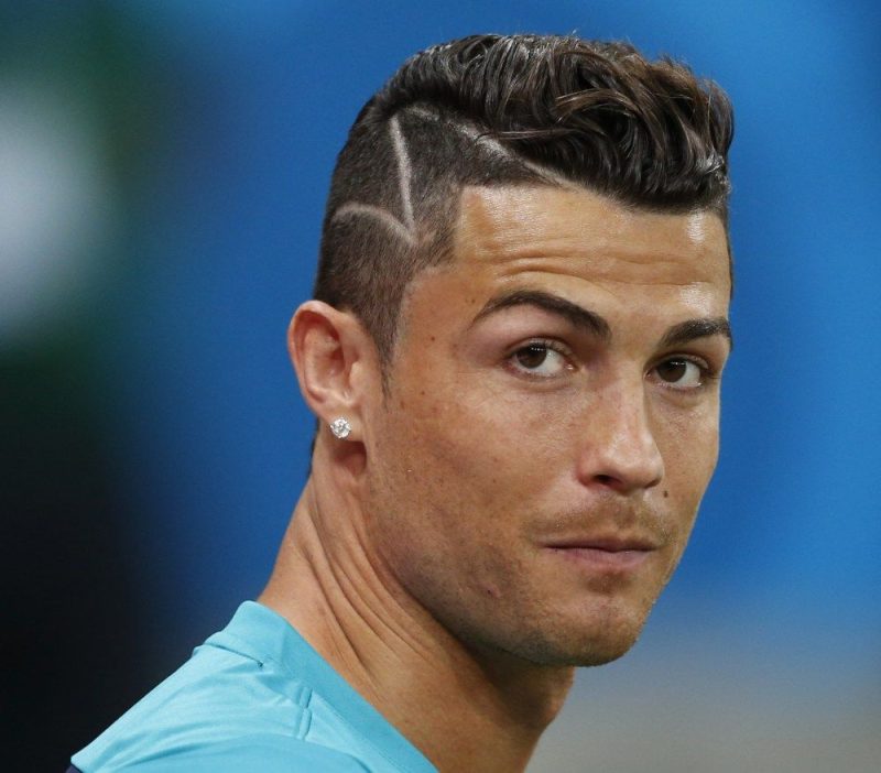 Cristiano Ronaldo with a taper fade haircut