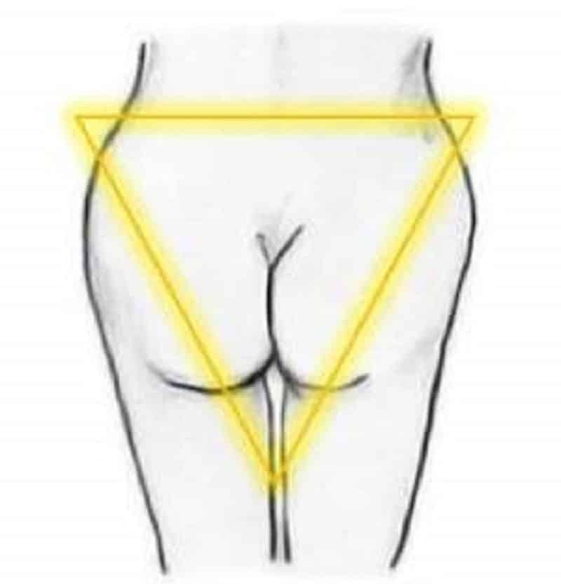 v shaped butt