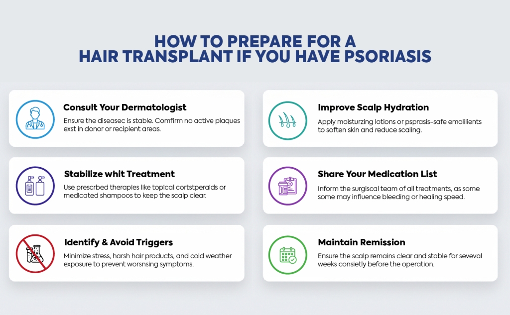 How to Prepare for a Hair Transplant If You Have Psoriasis en
