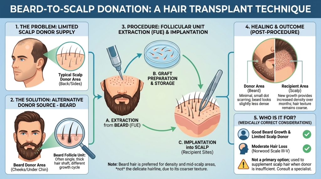 Beard to Scalp Donation