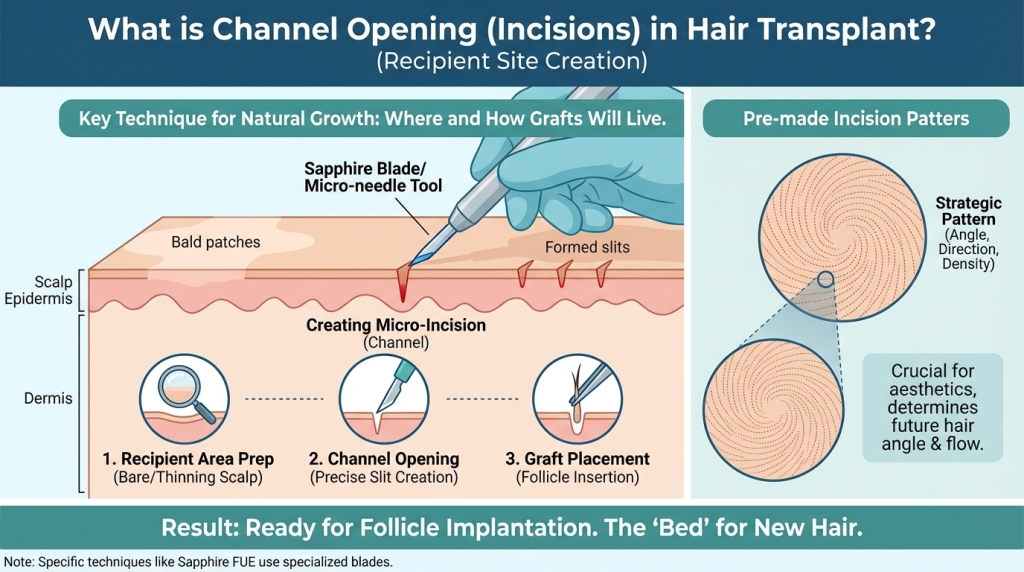 Channel Opening (Incisions) 1 Channel Opening Incisions Channel Opening Incisions
