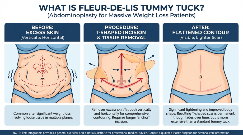 Fleur de Lis Tummy Tuck