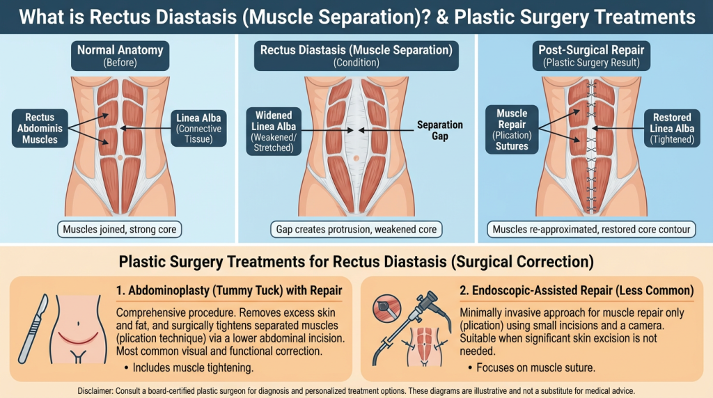 Rectus Diastasis Muscle Separation
