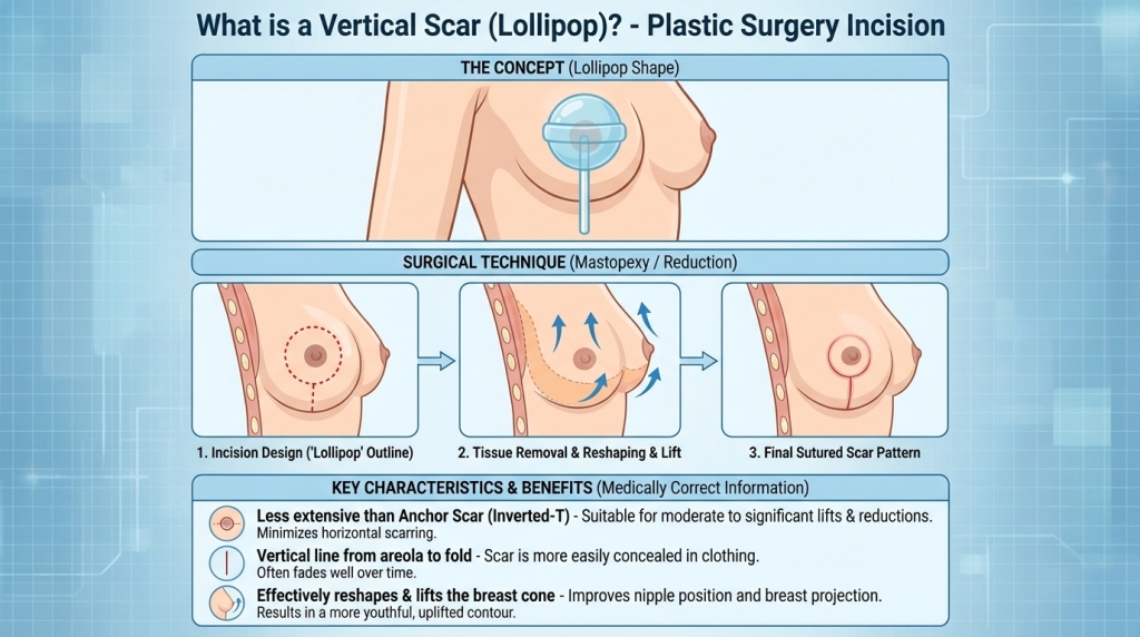 Vertical Scar Lollipop
