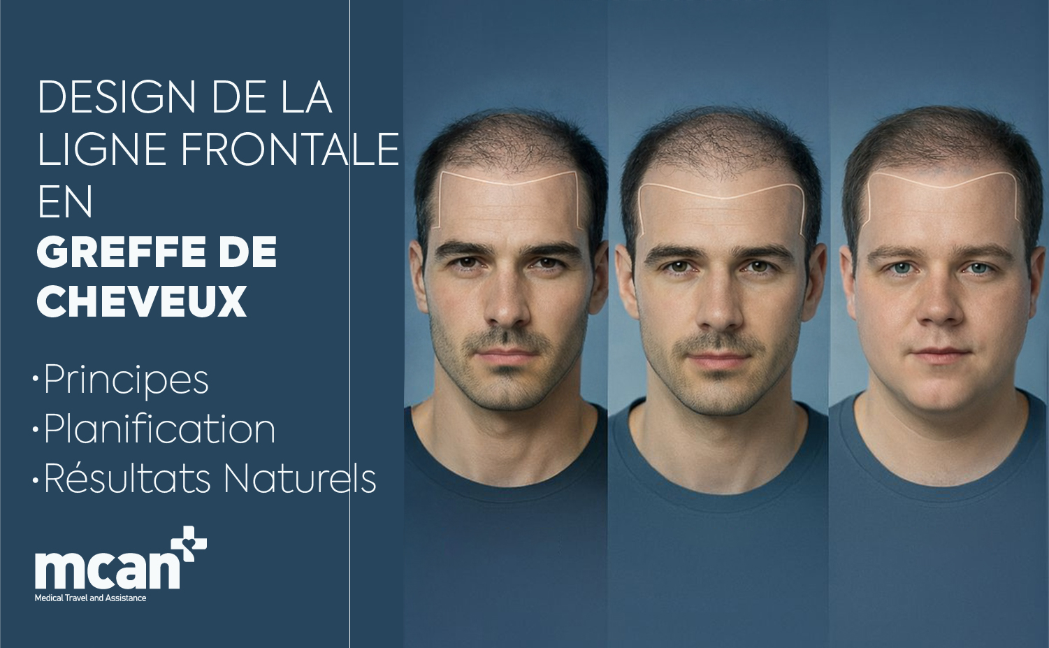 Design de la ligne frontale en greffe de cheveux : principes, planification et résultats naturels
