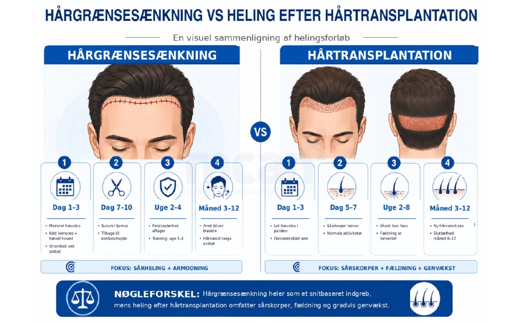 Pandereduktion vs hartransplantation: hvilken procedure retter din harlinje? 4 Difference Between Hairline Lowering Surgery and Hair Transplant Recovery Tim da Difference Between Hairline Lowering Surgery and Hair Transplant Recovery Tim da