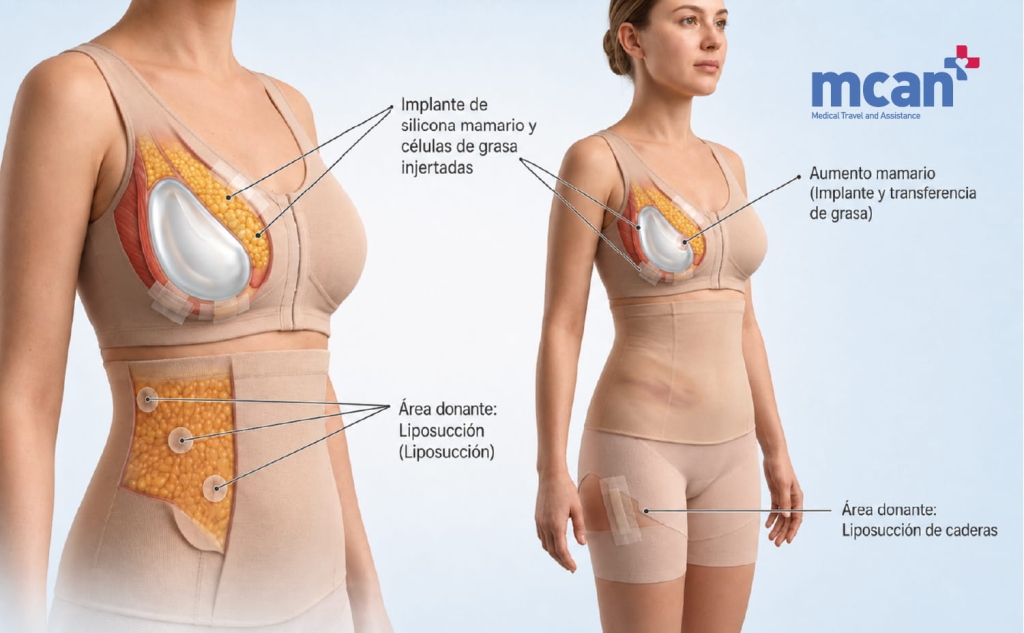 Aumento de Senos Híbrido: Combinando Implantes con Transferencia de Grasa 4 Recovery After Hybrid Breast Augmentation es Recovery After Hybrid Breast Augmentation es