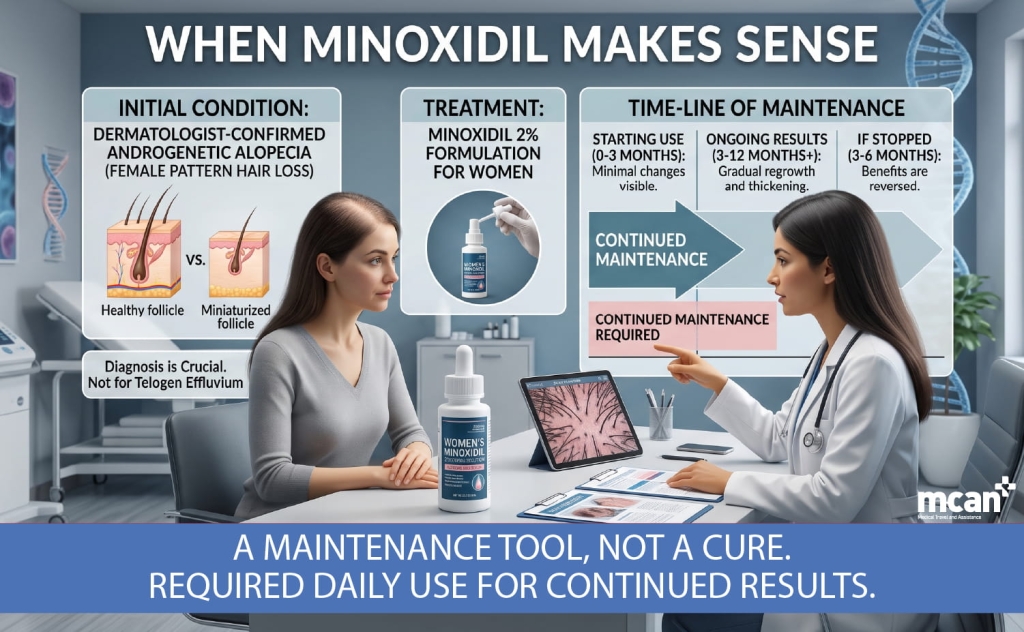 Does Weight Loss Cause Hair Loss? Causes, Timeline & Recovery 5 WHEN MINOXIDIL MAKES SENSE EN WHEN MINOXIDIL MAKES SENSE EN