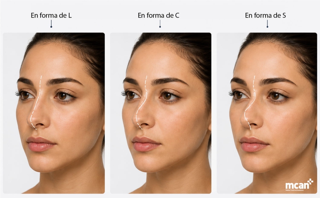Types of Crooked Nose by Shape ES