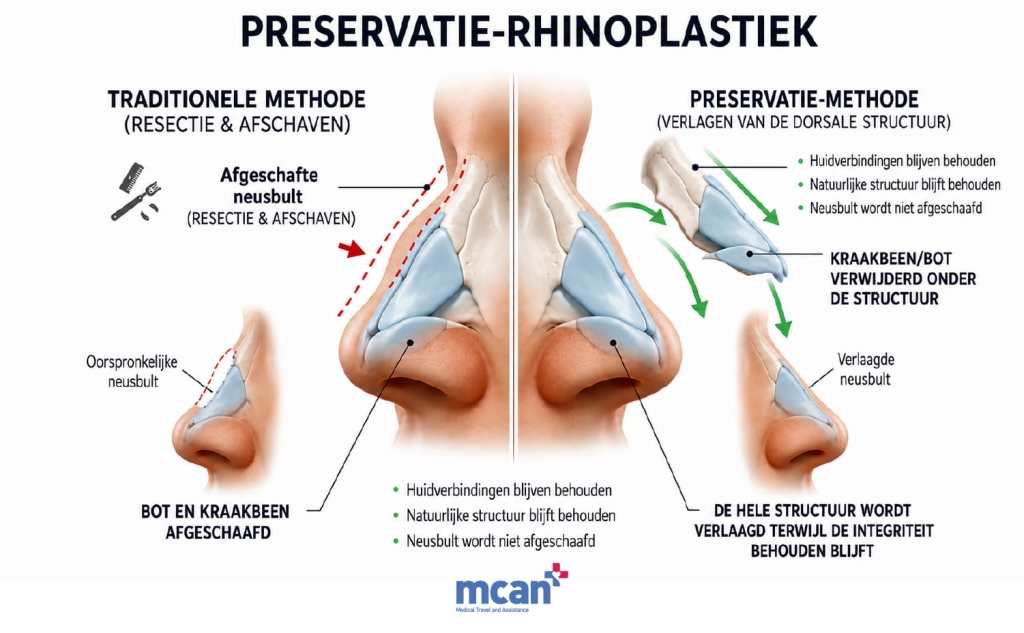 Preservation rhinoplastiek: wat het is, hoe het werkt en voor wie het geschikt is 2 What Is Preservation Rhinoplasty nl What Is Preservation Rhinoplasty nl