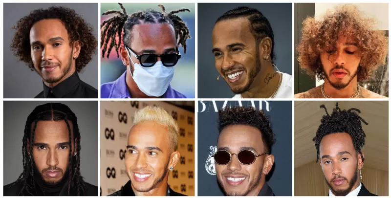 Peinados y pelo de Lewis Hamilton